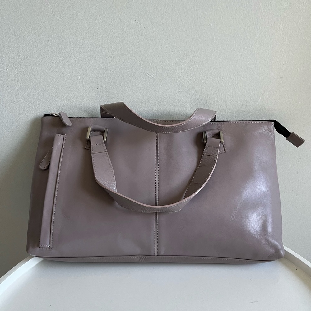 Latico Genuine Leather Tote Zip Bag
